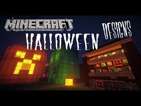 Blink Pumpkin, Creeper Head and Horror Cellar - Minecraft Halloween Designs [HD]