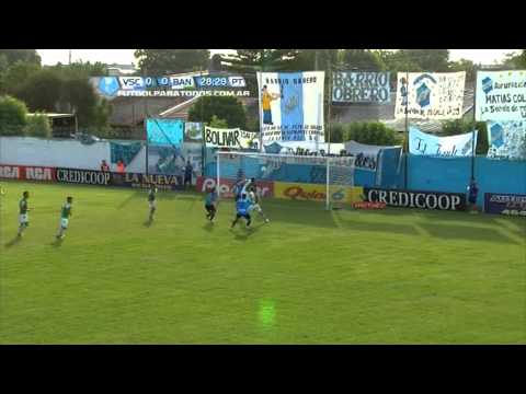 Atajada de Bologna. Villa San Carlos 0 - Banfield 0. Fecha 18. Primera B Nacional. Fútbol Para Todos