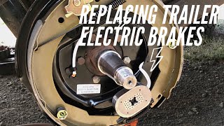 Replacing Electric brakes on a trailer