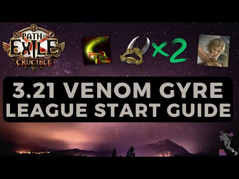 [PoE 3.21] Venom Gyre Deadeye League Start Guide - Insane Endgame Scaling - Crucible