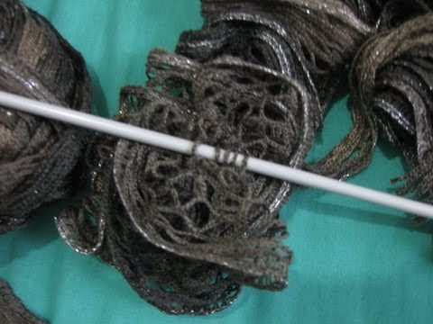 Anleitung zum Stricken eines Rüschenschals – Netz-Sashay-Schal