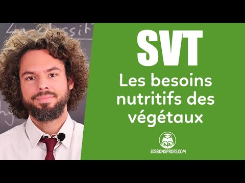 Les besoins nutritifs des végétaux