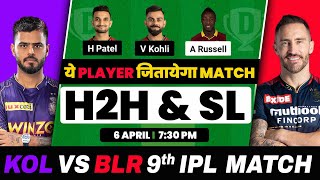 KOL vs RCB Playing 11, KOL vs RCB Dream11 Prediction, BLR vs KKR Dream11 Team IPL 2023.