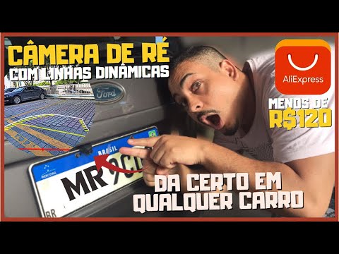 CÂMERA DE RÉ COM LINHA DINÂMICA DO ALIEXPRESS! ESSA É A MELHOR CÂMERA DE RÉ DO ALIEXPRESS