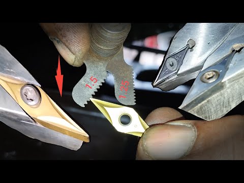 Amazing Lathe CNC Carbide insert making A tool Holder All in one Threading and turning Growing