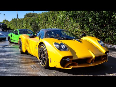 Lamborghini SVJ, Bugatti Chiron, Pagani Utopia & Huayra — INSANE Supercars Drive-By