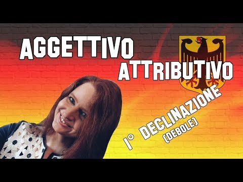 Lezione Tedesco 19 | Declinazione dell'aggettivo attributivo (1 di 3)  | 1^ Declinazione (debole)