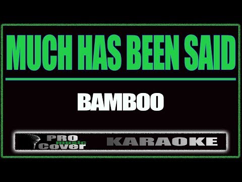 Much has been said - BAMBOO (KARAOKE)