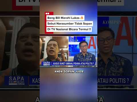 Bang Bill Marahi Lucas Bonjowi !! sebut Narasumber Tdk Sopan!! #gibran #jokowi #prabowo #psi #ytn