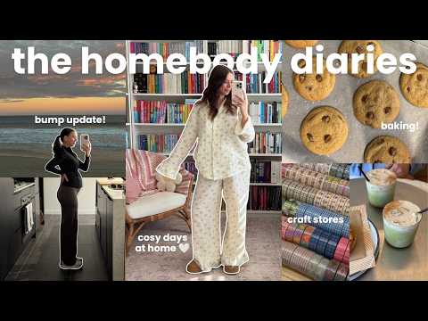 the homebody diaries 💌 bump update, baking, sewing, craft shopping, cosy days at home 🏠