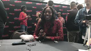 NYCC 2018 'Titans': Anna Diop talks the badassery and mystery of Starfire video