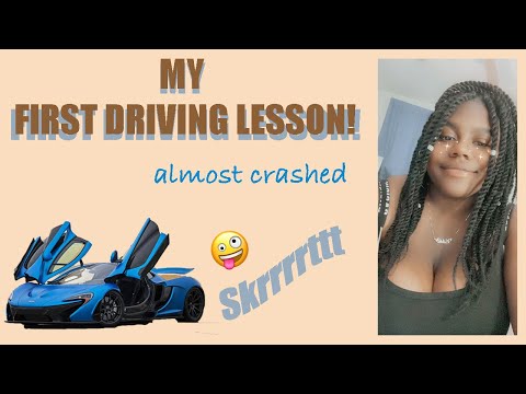 FIRST DRIVING LESSON IN A WHILE | *almost crashed mom's car*
