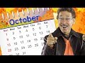 October | Calendar Song for Kids | Jack Hartmann