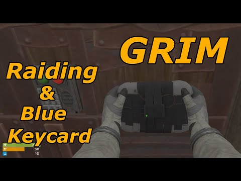 GRIM | Raiding and Blue Keycard | Rust Vr