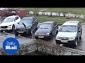 Cat Crashes Down On Car Bonnet After Being Thrown Out Of Window