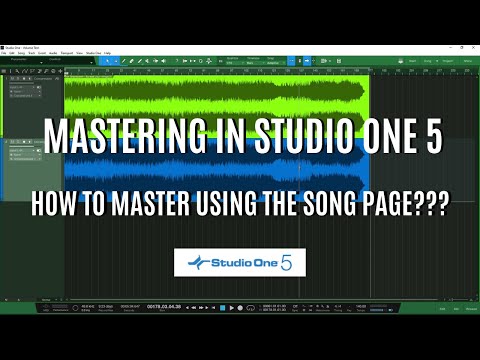 MASTERING IN STUDIO ONE 5!!! How to Master Using The Song Page???