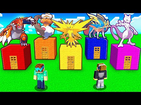 Don’t Choose the Wrong LEGENDARY POKEMON Door in PIXELMON! (Minecraft)