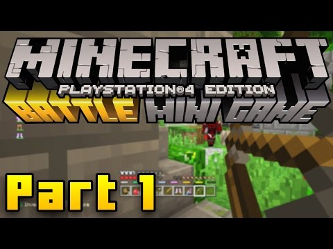 Minecraft PS4 Battle Mode Gameplay Part 1 - SURVIVAL GAMES! (Minecraft PS3, PS4, Xbox, Wii U)