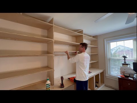 BUILT-IN Desk and Shelves…NOT as expensive as you’d think