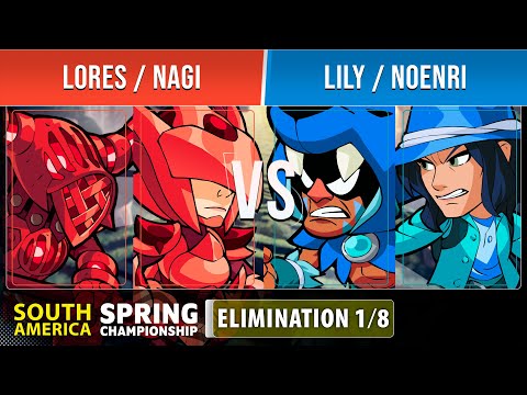 Lores & Nagi VS Lily & Noenri - Elimination 1/8 - SA - Brawlhalla Spring Championship 2022