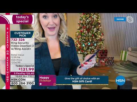 HSN | Electronic Gift Connection featuring Ring Home Security 12.06.2020 - 06 AM