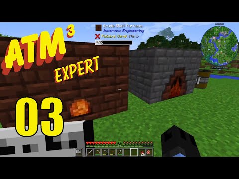 All the Mods 3 Expert E03 - Cobble Generator, Refined Iron, Blast Furnace, Coal Coke Oven!