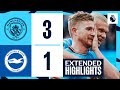 Extended Highlights | Man City 3-1 Brighton | Haaland double and KDB rocket