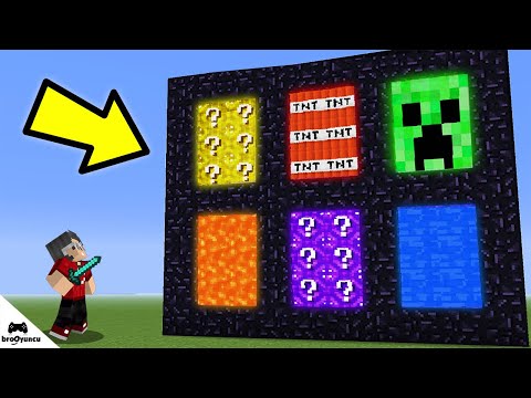 NOOB VS MİNECRAFT EN GİZLİ YENİ PORTALLAR