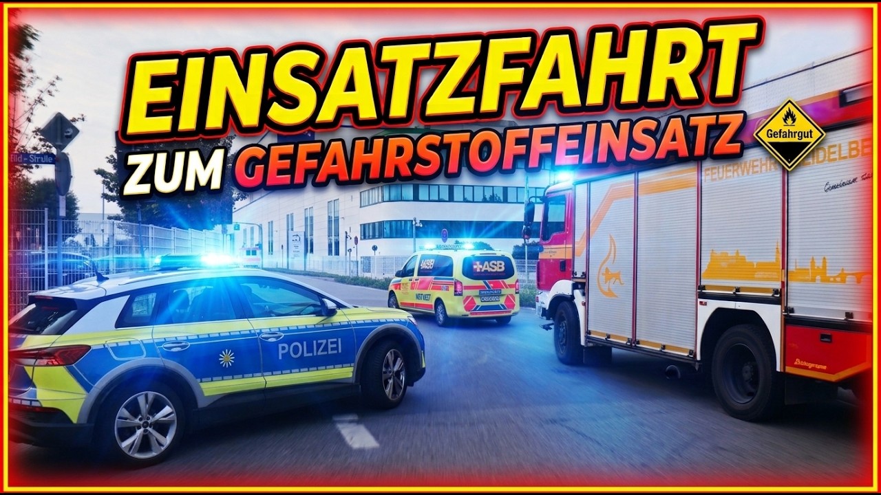Blaulicht im Einsatz 🚨 Einsatzfahrten von Polizei, Feuerwehr & Rettungsdienst in Eppelheim