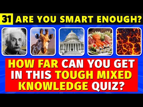 General Knowledge Quiz - 50 Tough Questions for You! | Brain Gym Quiz 31