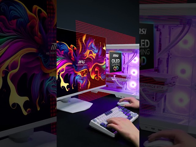 Vídeo relacionado con MSI MPG 321URXW QD-OLED Monitor de Gaming 4K UHD de 31.5", Panel OLED de Puntos cuánticos 3840 x 2160, 240 Hz/0.03 ms, 99% DCI-P3, Display HDR True Black 400, KVM, RGB, DP 1.4a, HDMI 2.1