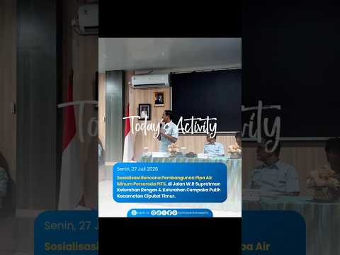 Sosialisasi Rencana Pembangunan Jaringan Pipa Air Minum di Ciputat Timur