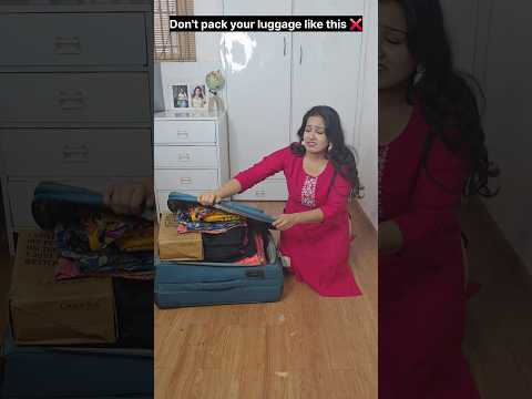"Best trick to pack cloths in a bag." 🤯😂😜 #relatable #trending #shorts
