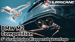 Video: Hurricane V2 Edelstahl Duplex Sportauspuff-Klappenanlage ab OPF BMW M2 F87 Competition