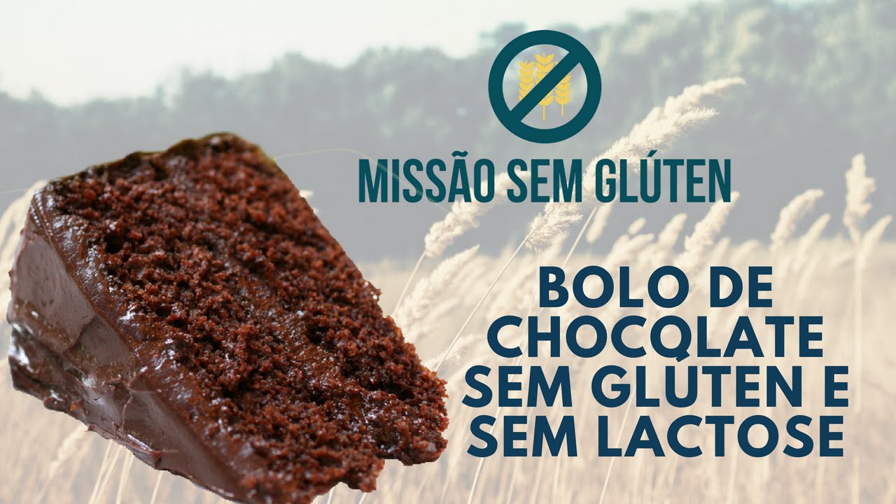 Bolo de Chocolate Sem Glúten e Sem Lactose
