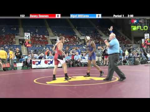 Junior 152 - Danny Downes (Delaware) vs. Nigel Williams (New York)