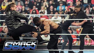 Download lagu A MASSIVE tag team brawl breaks out after WWE Tag Title Match: SmackDown highlights, Feb. 21, 2025 mp3