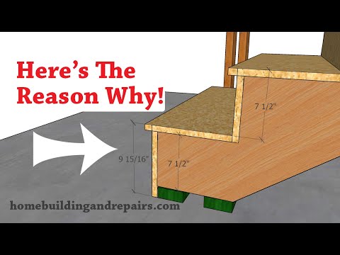 The Real Reason Why Your First Stair Step or Riser Might Be Taller Than The Other Steps