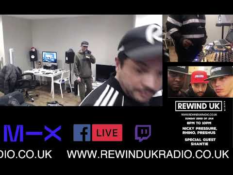 Nicky Pressure B2B Rhino Ft Preshus & Shantie - Rewind Uk Radio (6/2/2022)