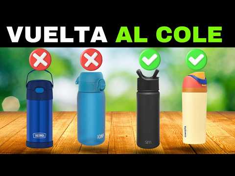 ✅7 Mejores Botellas de Agua para Niños Vuelta al Cole [2026]🎒Sin BPA, Acero Inoxidable y Resistentes