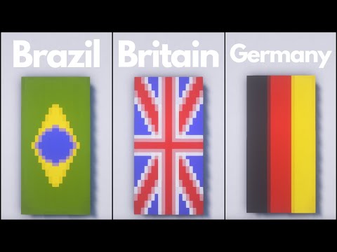 Minecraft: 20+ Country Flag Banner Designs (Tutorial)