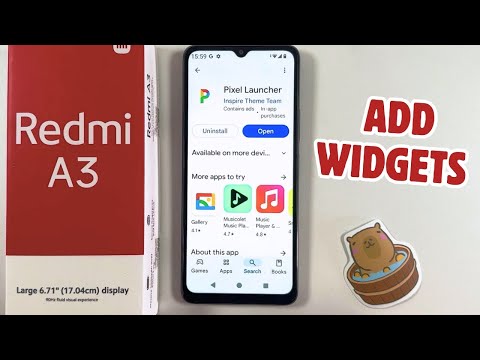 How to Add Widgets on Xiaomi Redmi A3