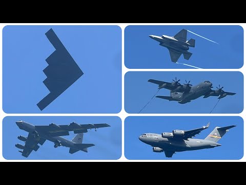Miami Beach Airshow 2024 - B-1, B-2, B-52, C-130, C-17, F-35, F-15 + MORE!