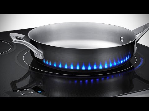 Samsung Induction Stove has Fake Flames to Tell you How Hot is the Stove