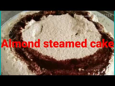 Almond steamed cake