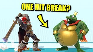 Super Smash Bros. Ultimate - Who Can Break King K. Rool's Belly Armor in One Hit?