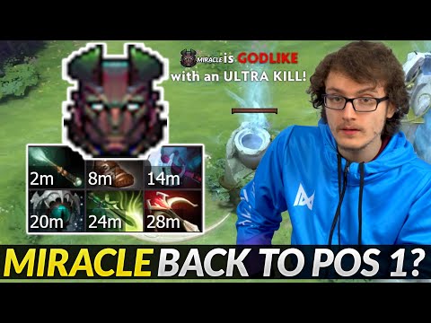 Will Miracle back to Carry POS 1? 400 Last hit in 30min