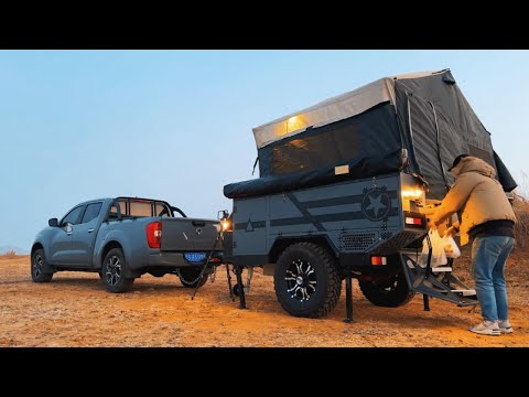 Island camping under level 8 strong winds | Patriot X3 | Vigorous camping