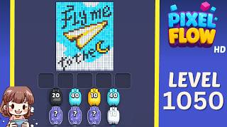 Pixel Flow Level 1050 Solution Walkthrough