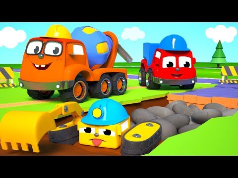 FRIENDS ON WHEELS EP 47 - CONSTRUCTION SONG WITH FUNNY MIGHTY MACHINES